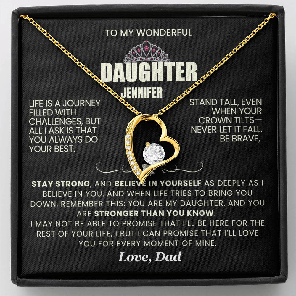 Forever Love Necklace with On Demand Message Card