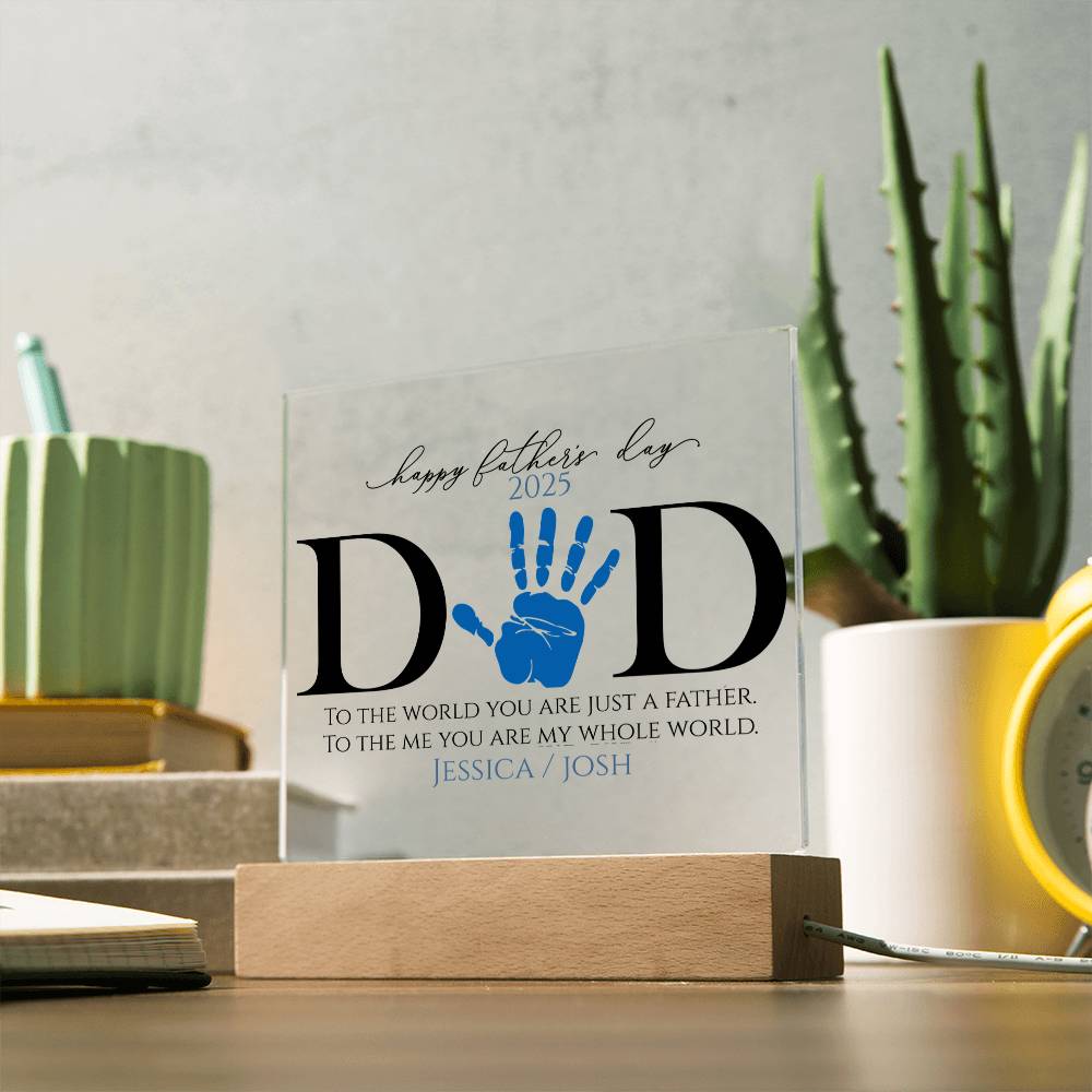 An Acrylic Plaque for Dad