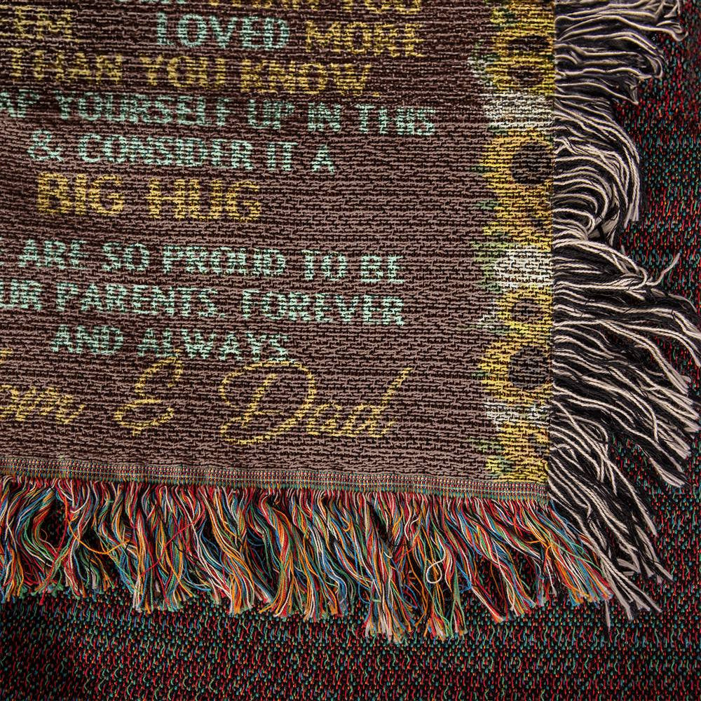 A Sunflower Daughter from Dad Heirlooom, Sherpa or  Fleece Blanket (3:4)