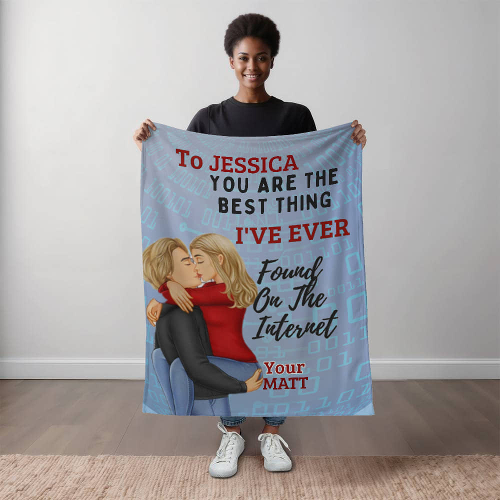 A Best Find on the Internet Love Sherpa, Fleece or Woven Blanket for a Wife, Girlfriend or Partner