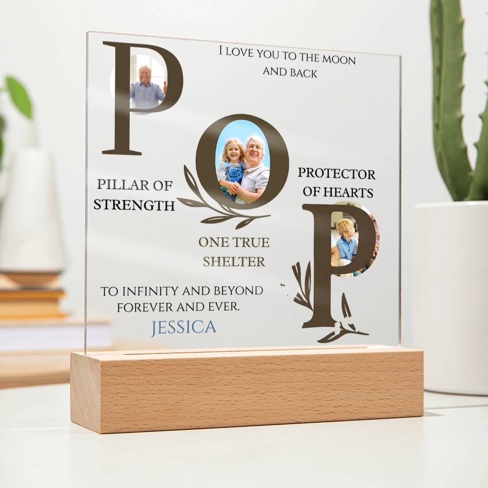 A Love Acrylic Plaque for Pop