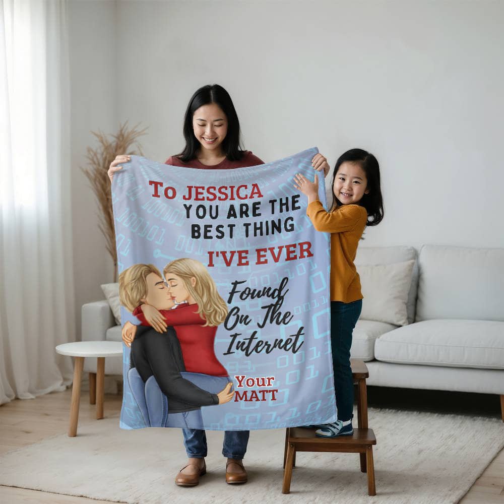 A Best Find on the Internet Love Sherpa, Fleece or Woven Blanket for a Wife, Girlfriend or Partner