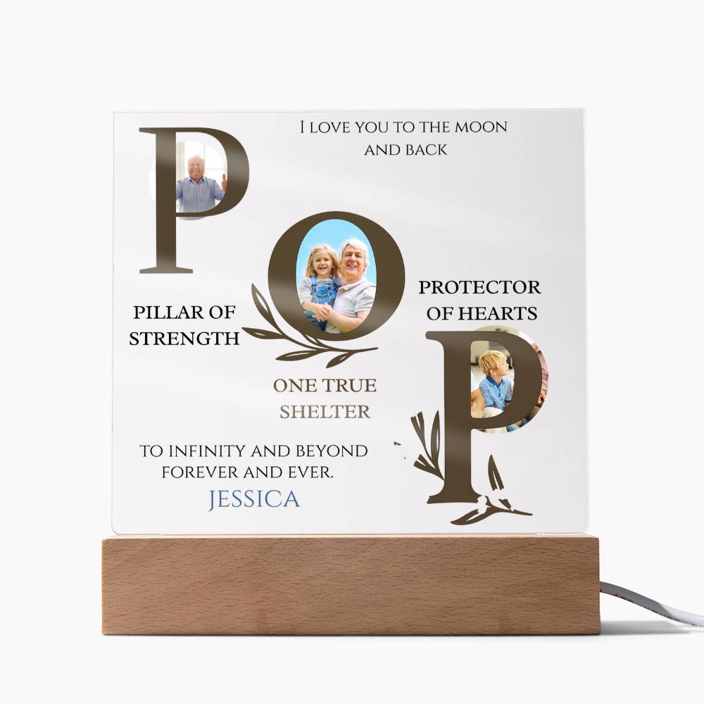 A Love Acrylic Plaque for Pop