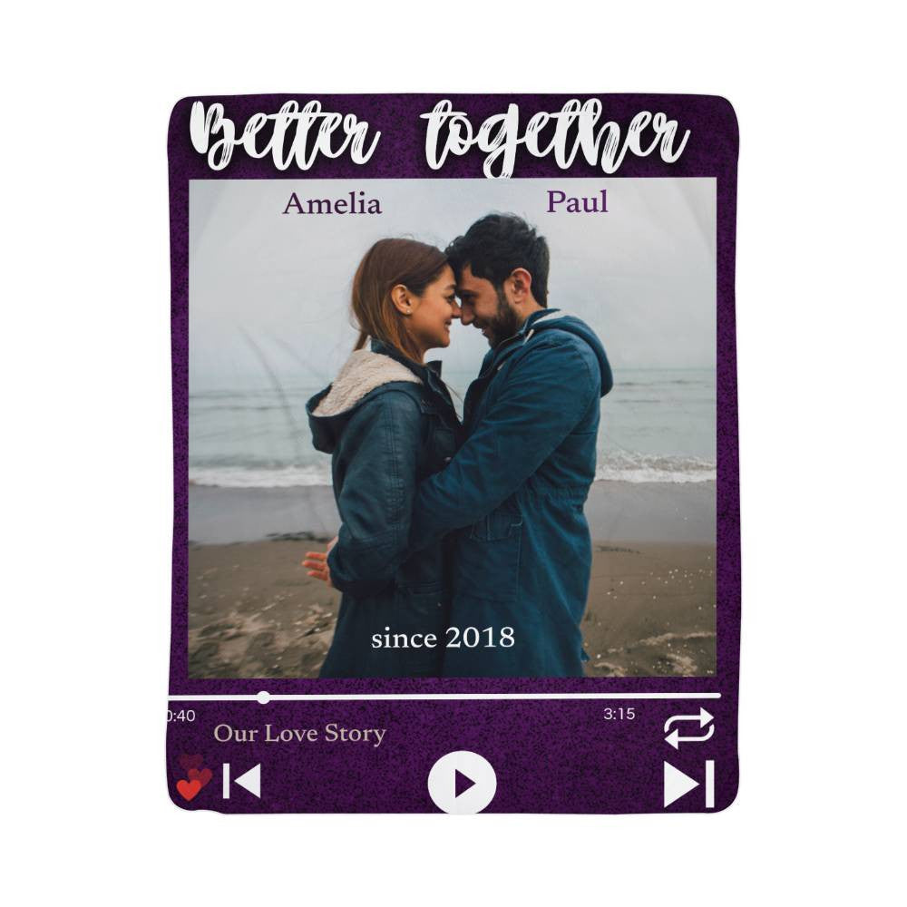 A Better Together Love Sherpa or Fleece Blanket