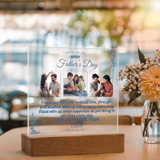 A Custom Father's Day Acrylic Plaque