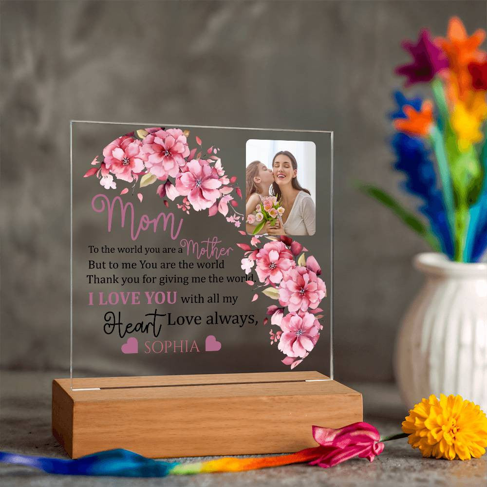 Personalized Mom and Daughter Acrylic Plaque