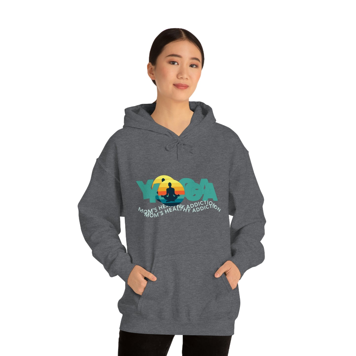 Unisex Heavy Blend™ Hooded Sweatshirt for my yoga loving mom, grandma, daughter, dad, granddad or son,