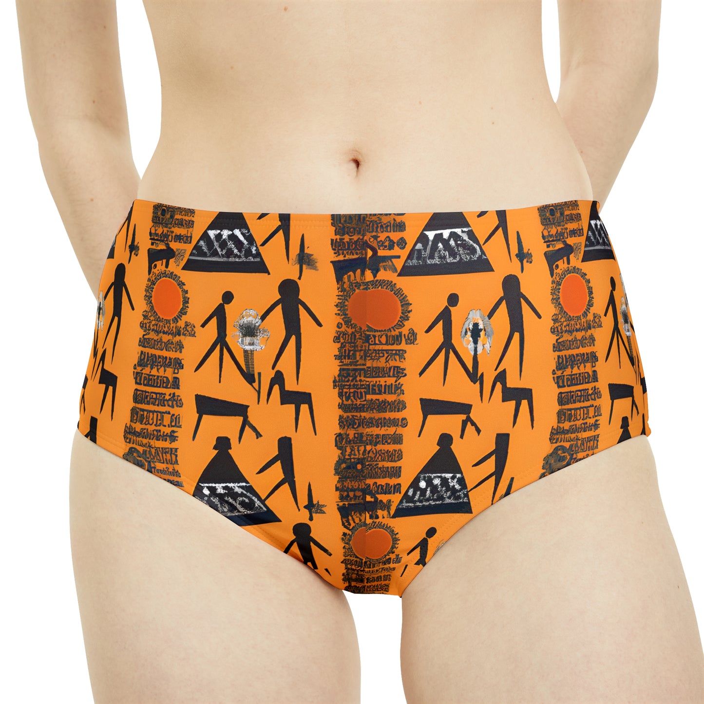 High-Waist Hipster Bikini Bottom (AOP)