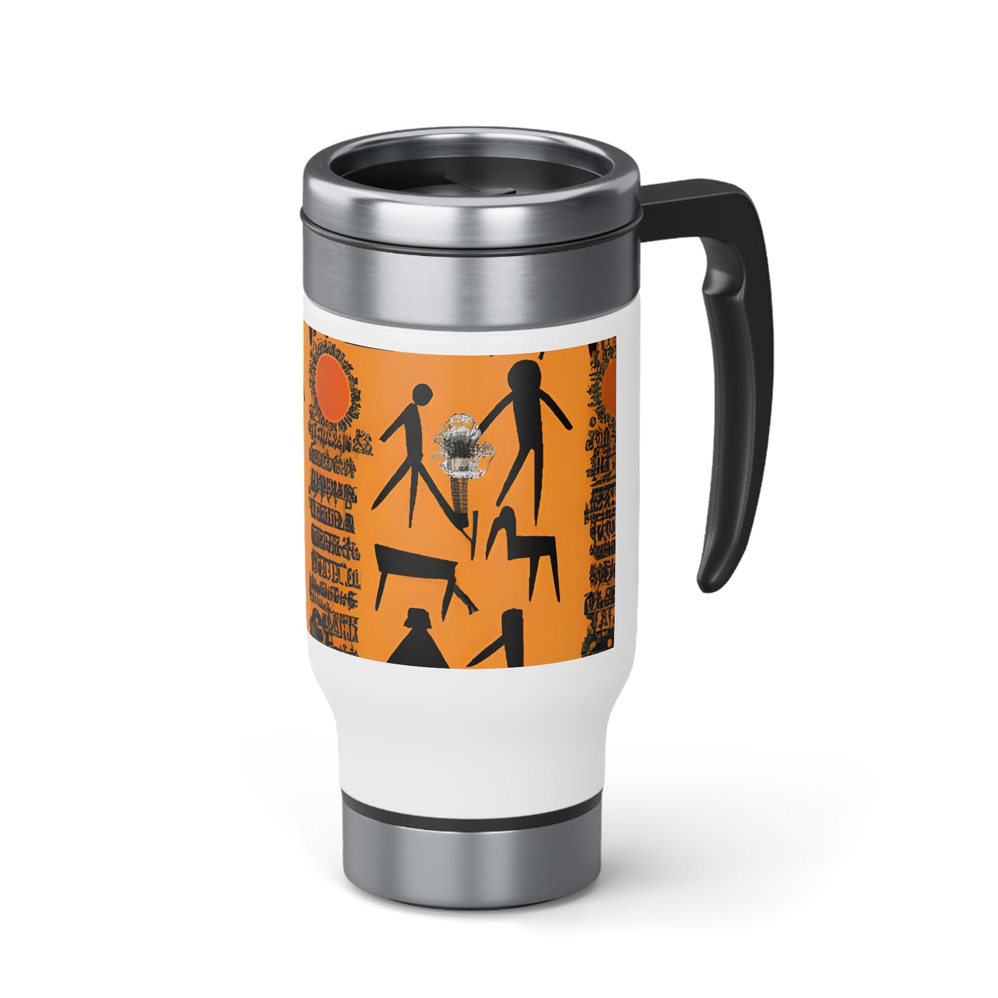 Stainless Steel Travel Mug with Handle, 14oz