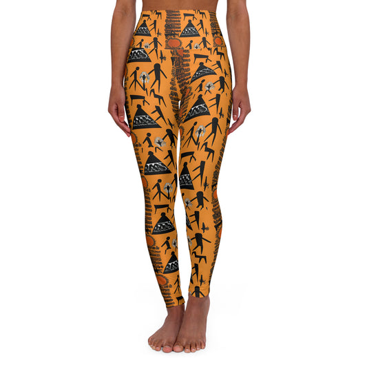 High Waisted Yoga Leggings (AOP)