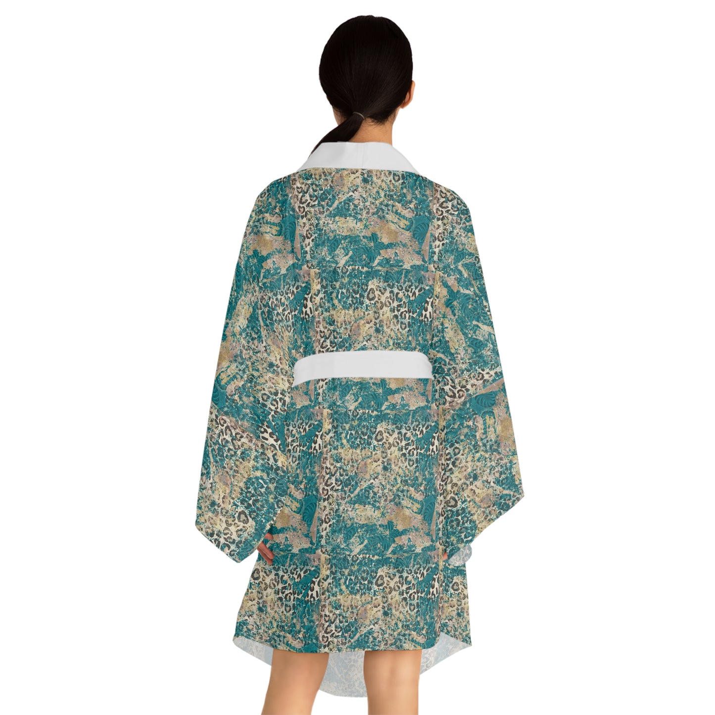 Long Sleeve Kimono Robe (AOP)