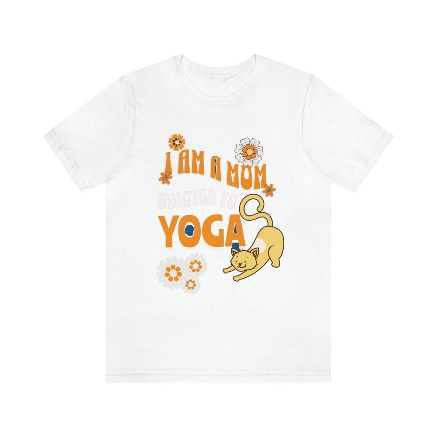 Unisex Jersey Short Sleeve Tee for a yoga loving mom, grandma, daughter, dad, granddad or son,