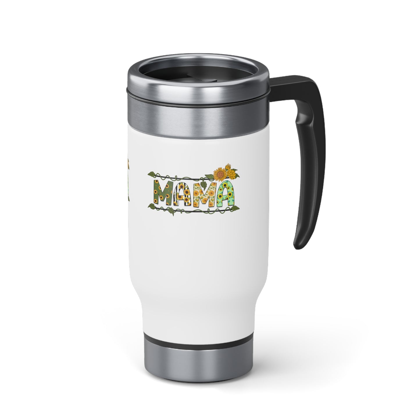 Stainless Steel Travel Mug with Handle, 14oz