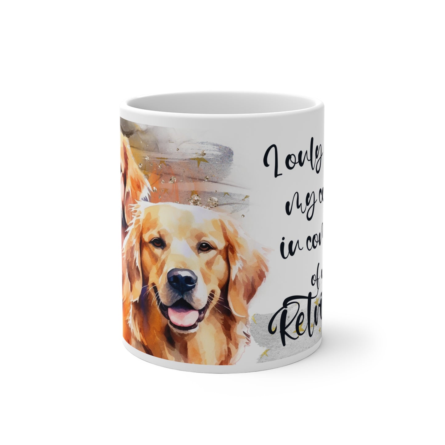 Color Changing Mug for Accent Coffee Mug, 11oz for a Golden Retriever dog lover for mom, grandma, girlfriend, grand daughter, dad, granddad, grand son.