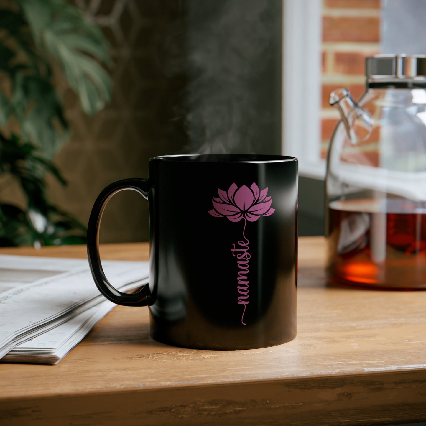 11oz Black Mug for Yoga lover: mom, grandma, daughter, dad, granddad, son, grandson / daughter.