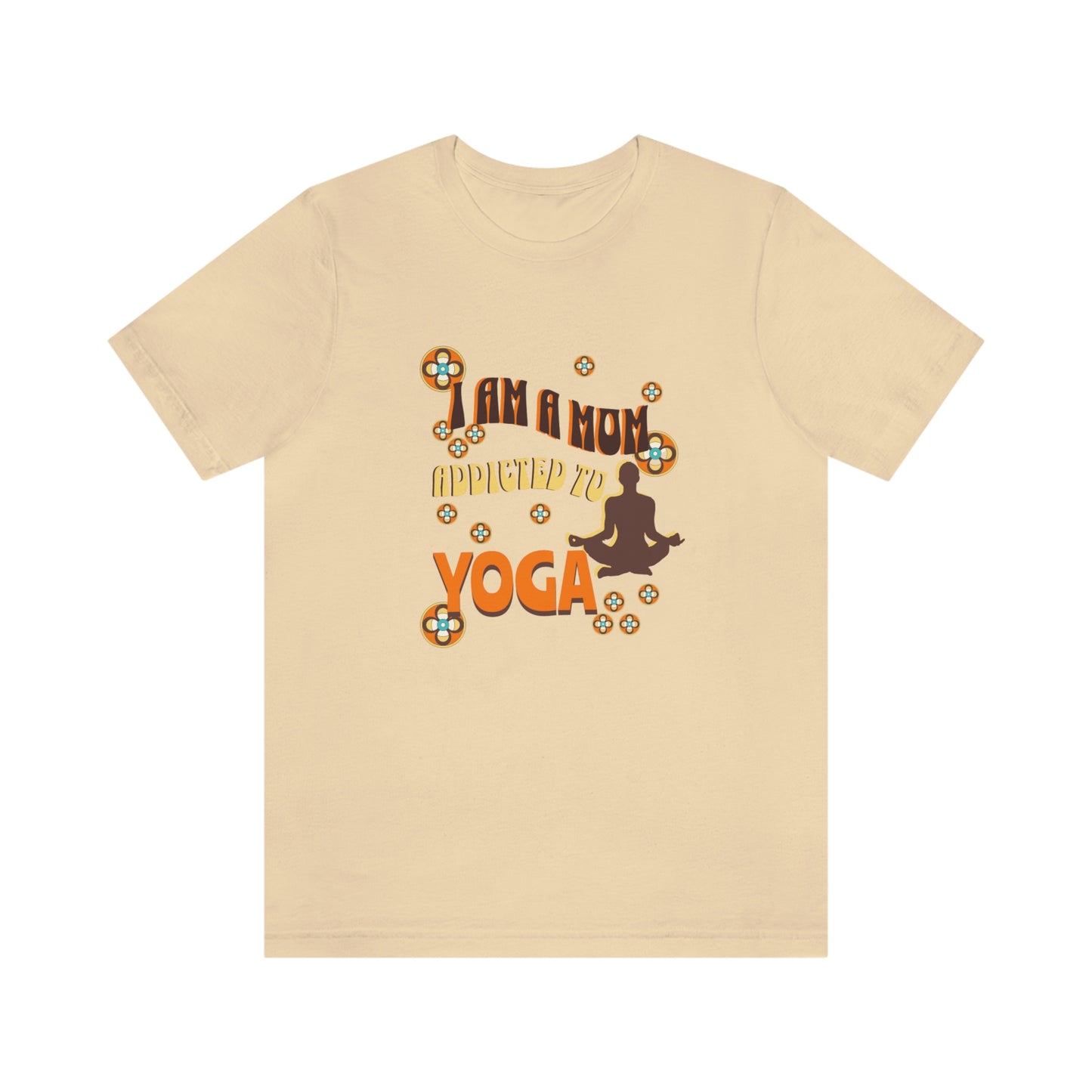 Unisex Jersey Short Sleeve Tee for a yoga loving mom, grandma, daughter, dad, granddad or son,