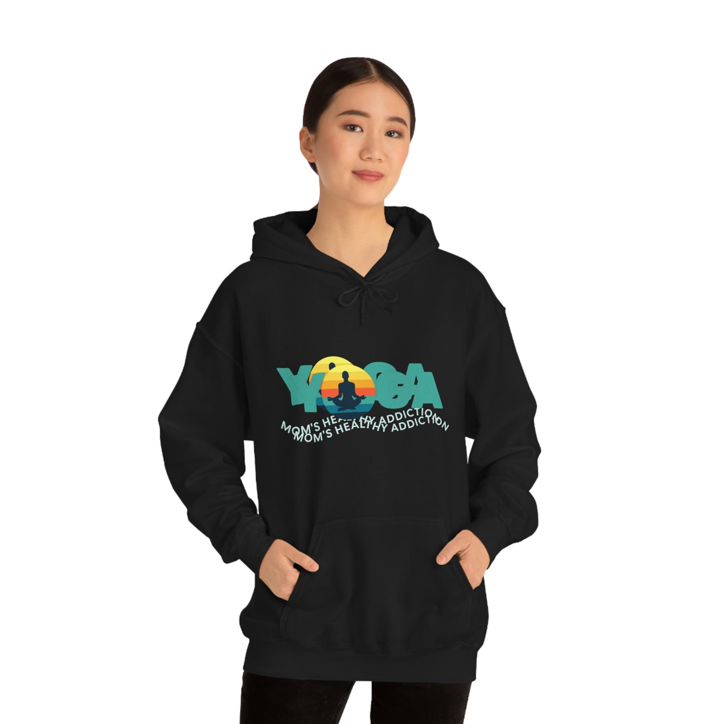 Unisex Heavy Blend™ Hooded Sweatshirt for my yoga loving mom, grandma, daughter, dad, granddad or son,