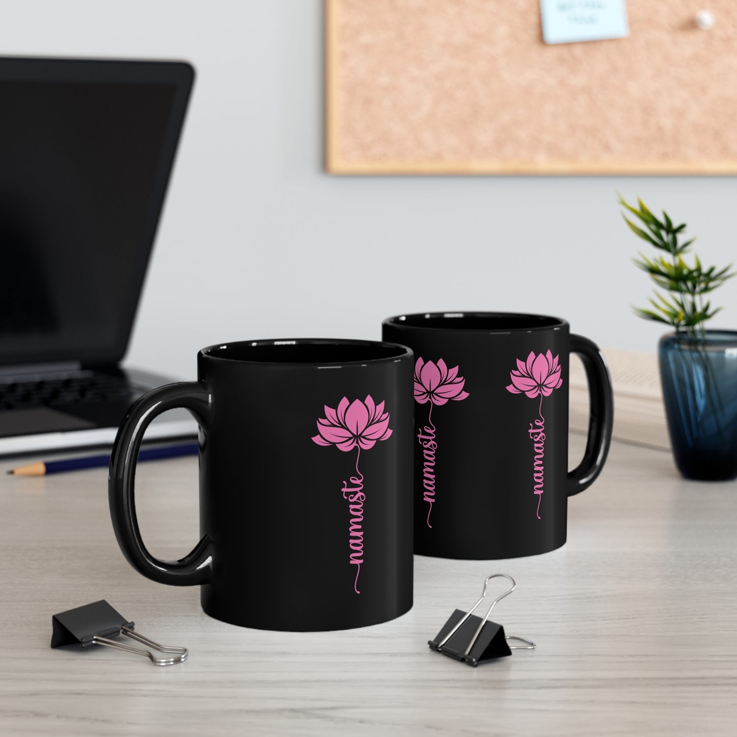 11oz Black Mug for Yoga lover: mom, grandma, daughter, dad, granddad, son, grandson / daughter.