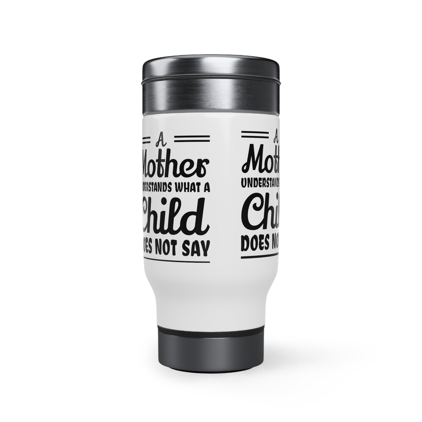 Stainless Steel Travel Mug with Handle, 14oz