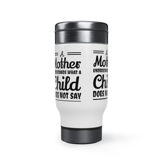 Stainless Steel Travel Mug with Handle, 14oz