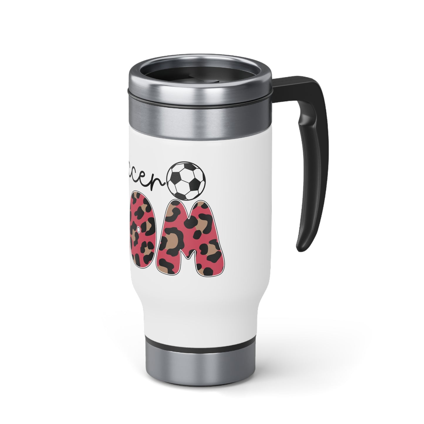 Stainless Steel Travel Mug with Handle, 14oz