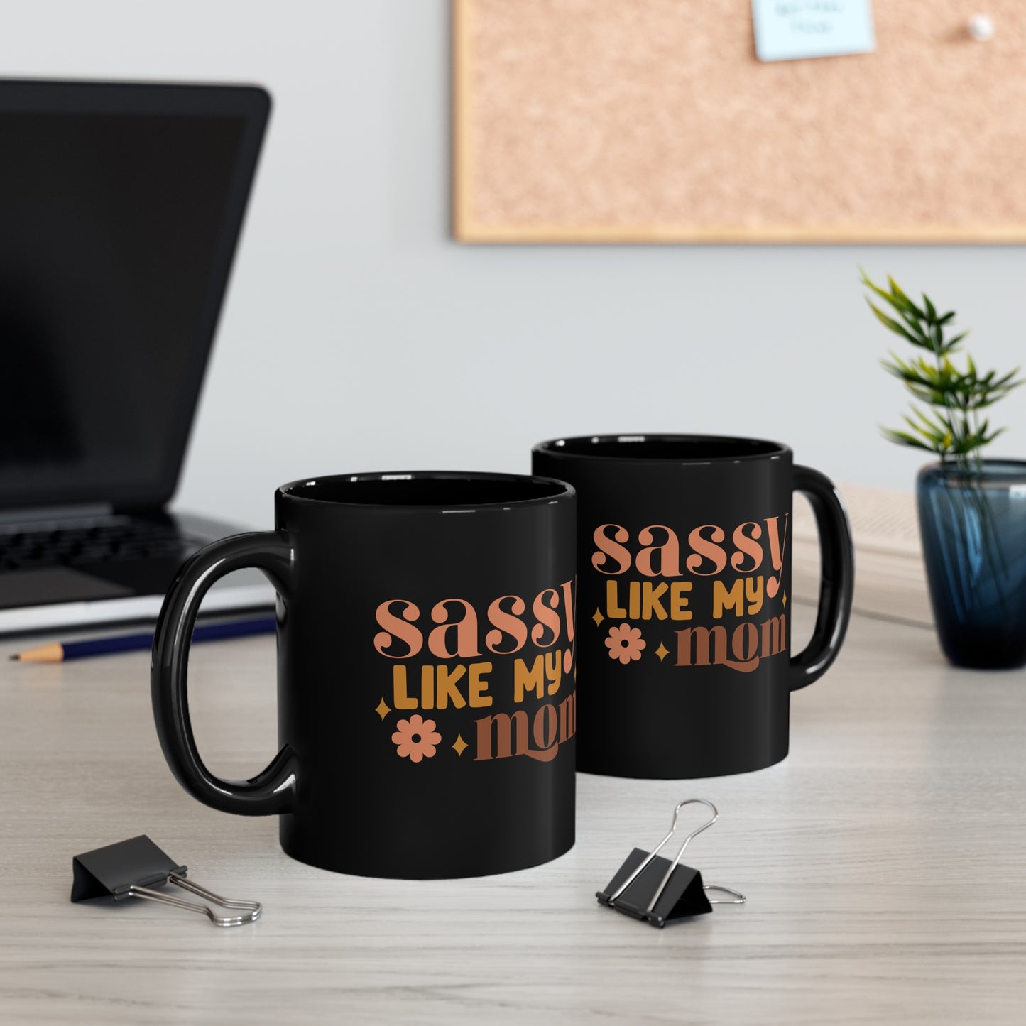 11oz Black Mug