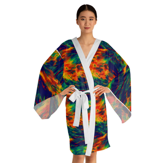 Long Sleeve Kimono Robe (AOP)