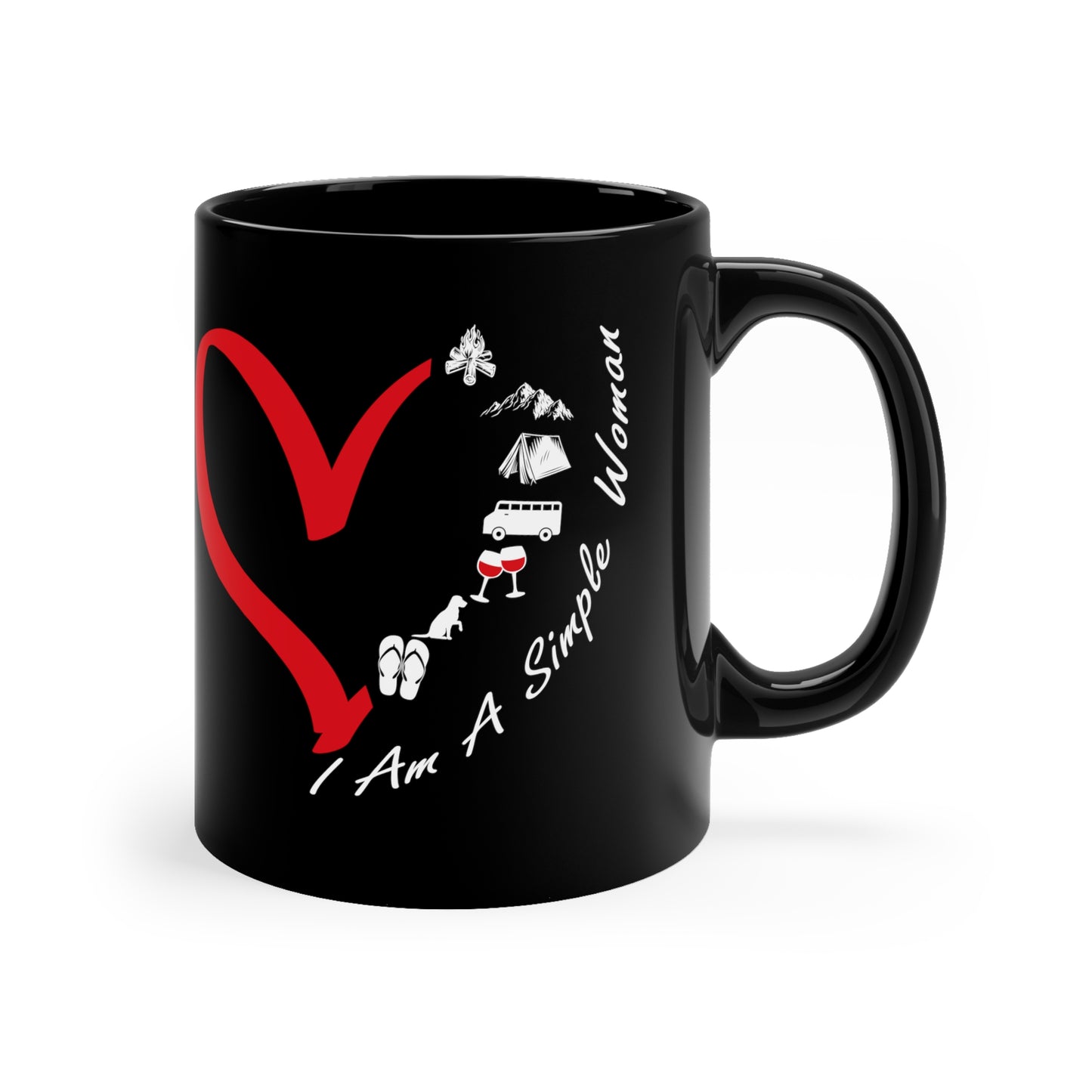 11oz Black Mug