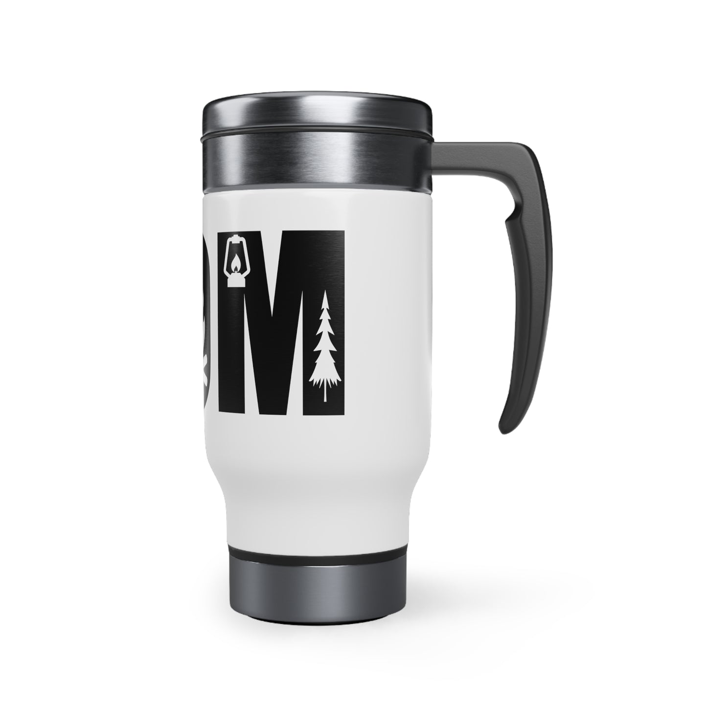 Stainless Steel Travel Mug with Handle, 14oz