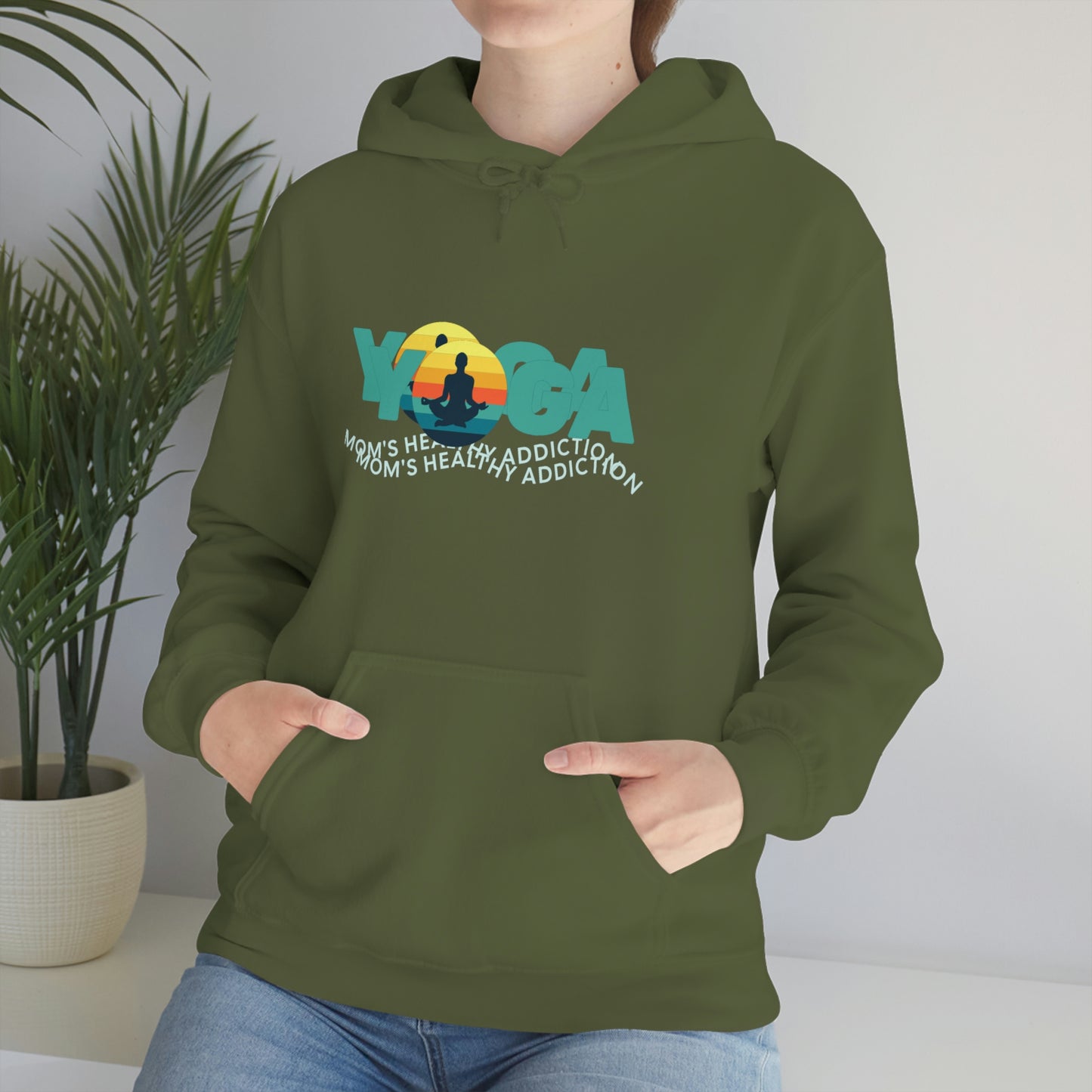 Unisex Heavy Blend™ Hooded Sweatshirt for my yoga loving mom, grandma, daughter, dad, granddad or son,