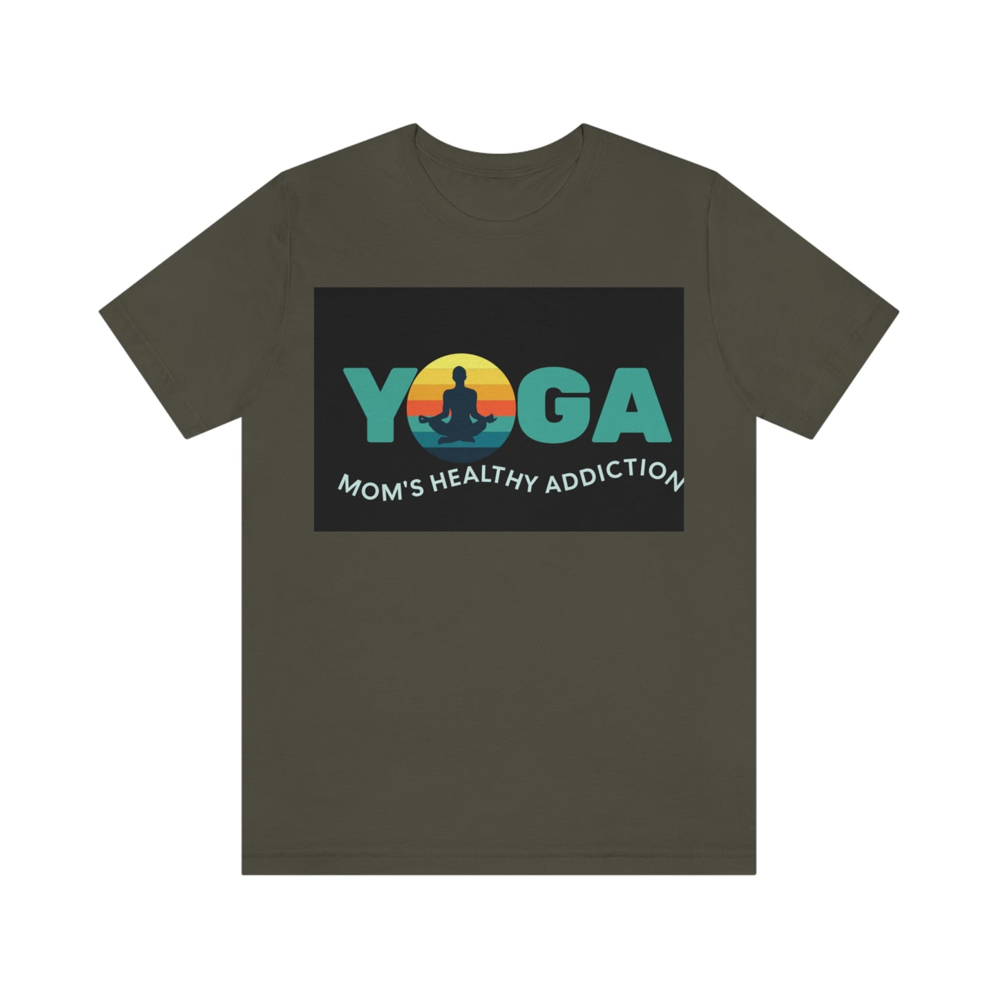 Unisex Jersey Short Sleeve Tee for a yoga loving mom, grandma, daughter, dad, granddad or son,