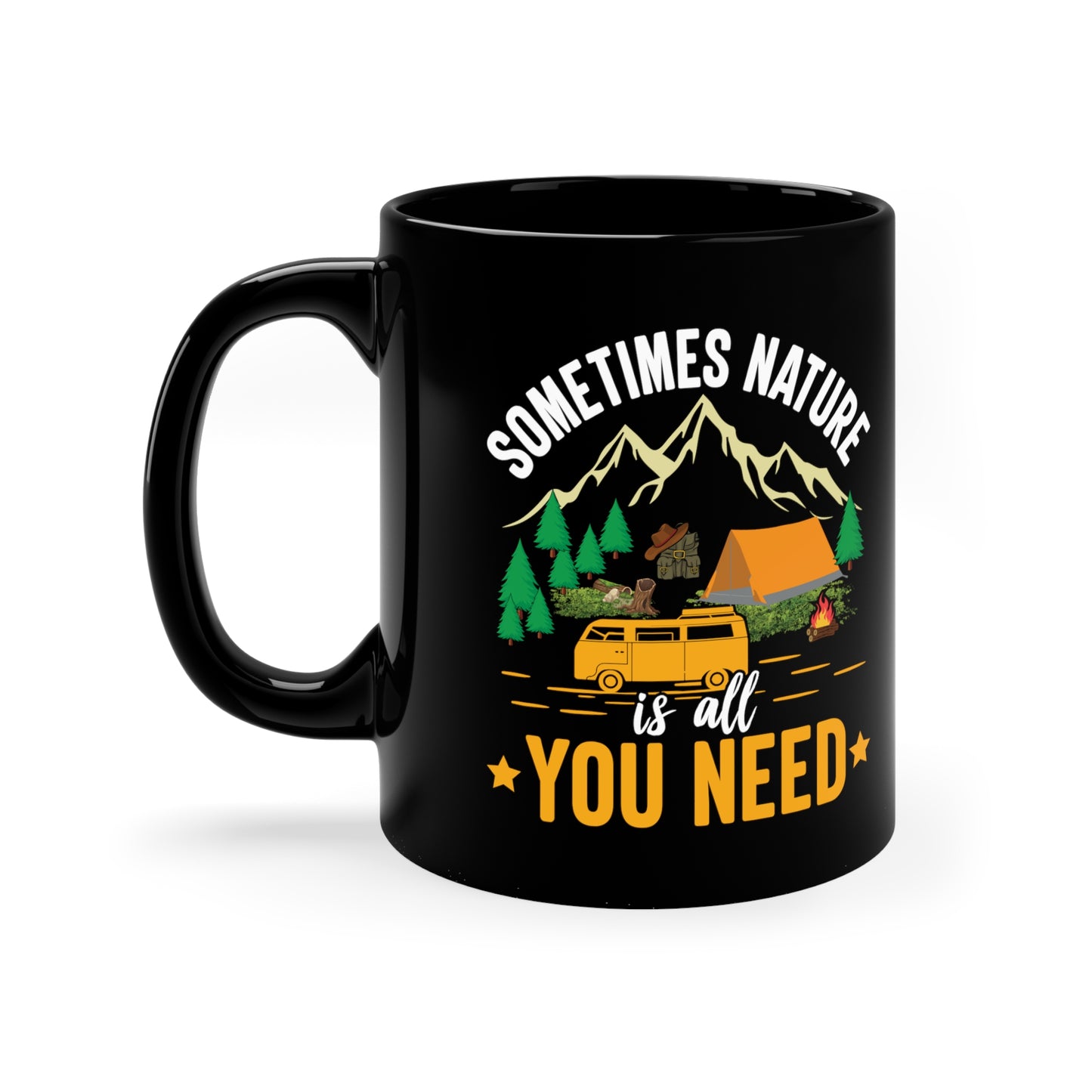 11oz Black Mug