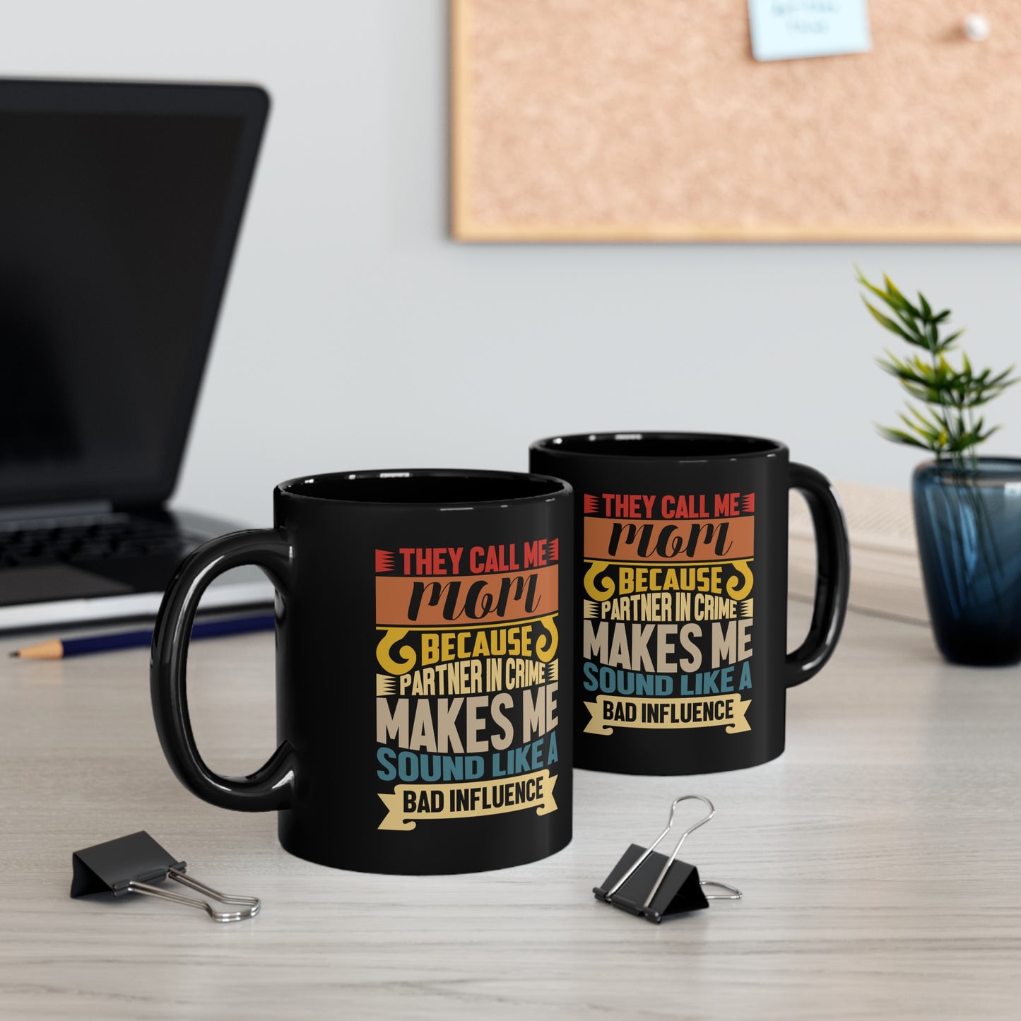 11oz Black Mug