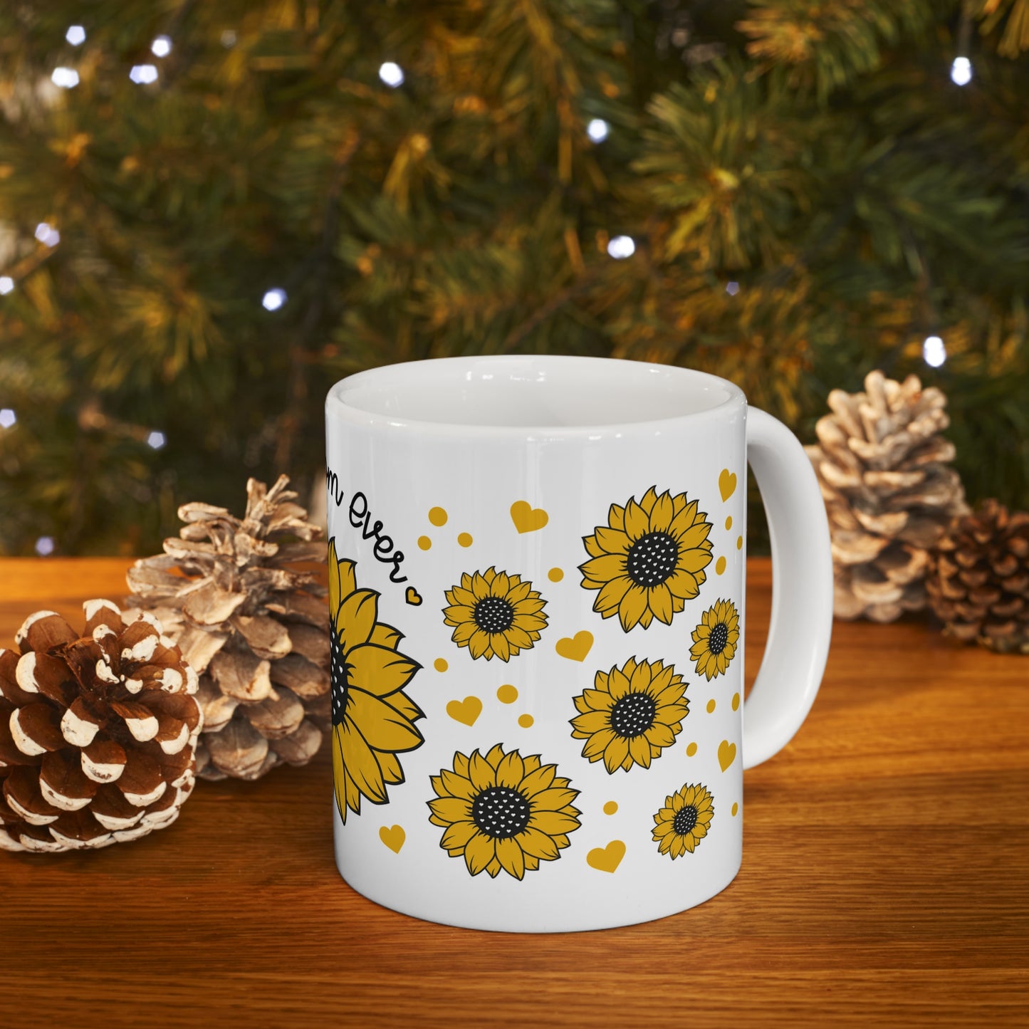 "Best Mom Ever" Ceramic Mug 11oz for any mom or grandma.