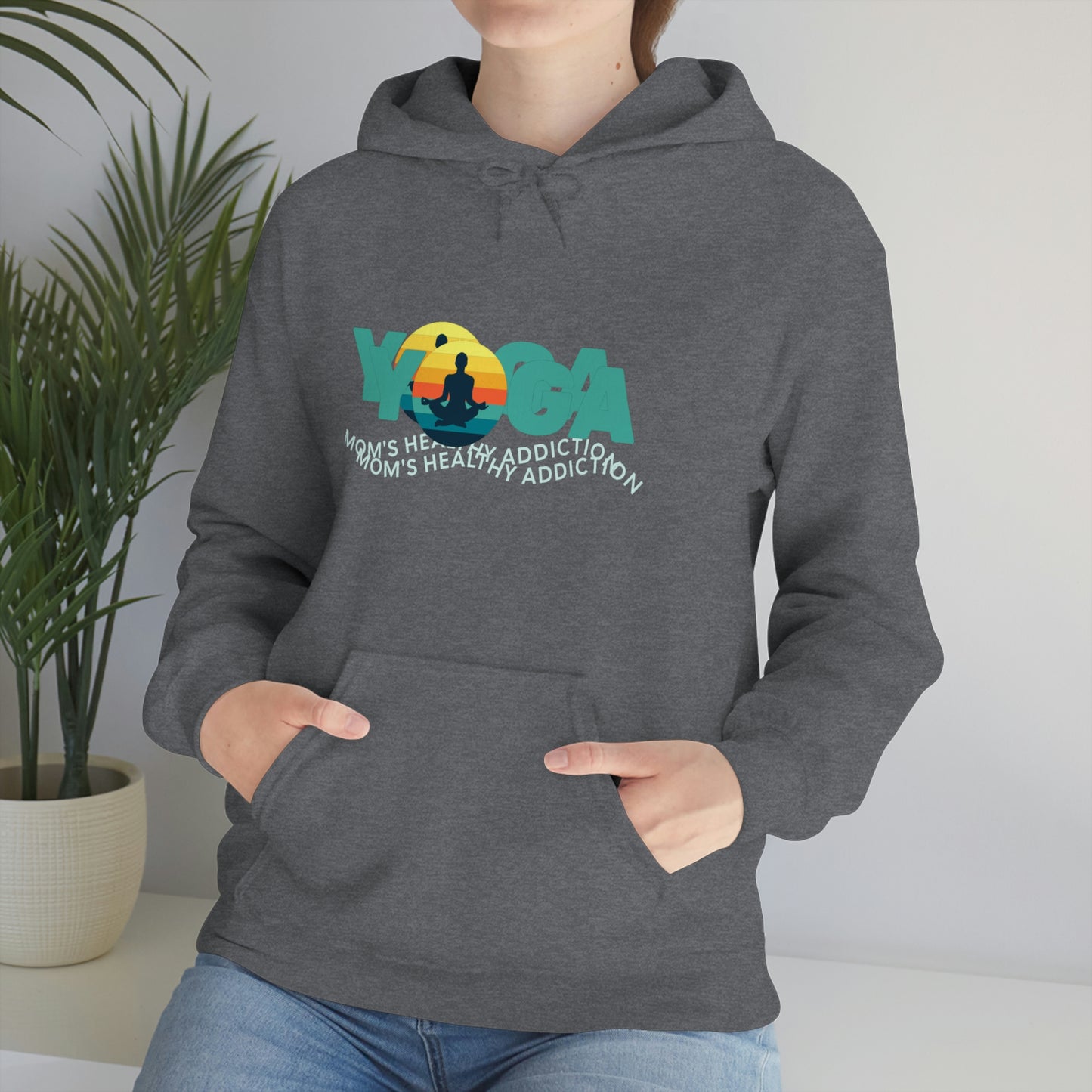 Unisex Heavy Blend™ Hooded Sweatshirt for my yoga loving mom, grandma, daughter, dad, granddad or son,