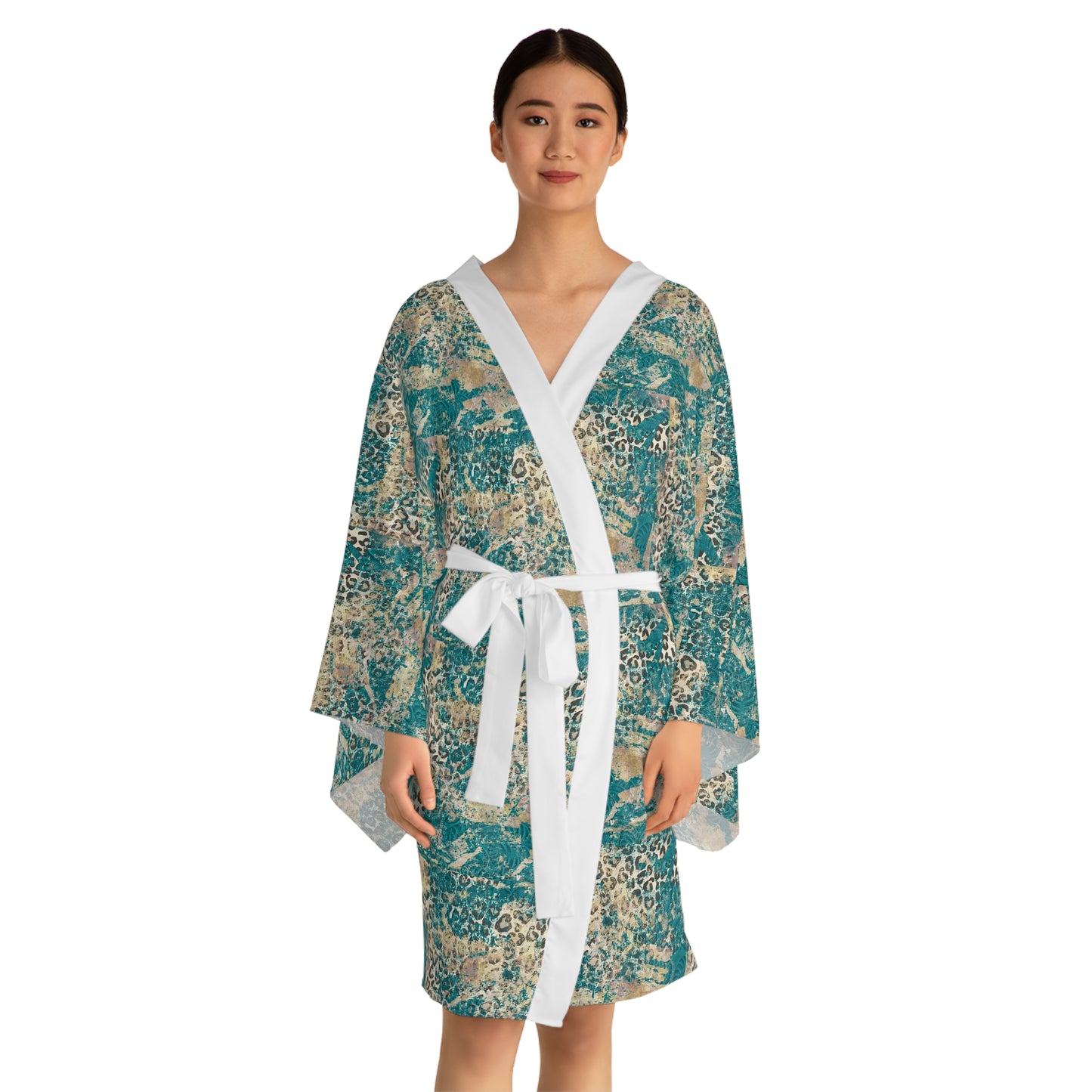Long Sleeve Kimono Robe (AOP)