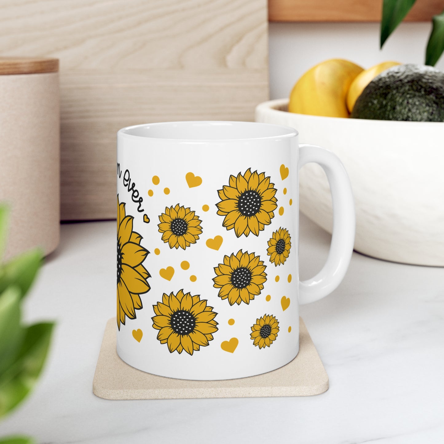 "Best Mom Ever" Ceramic Mug 11oz for any mom or grandma.