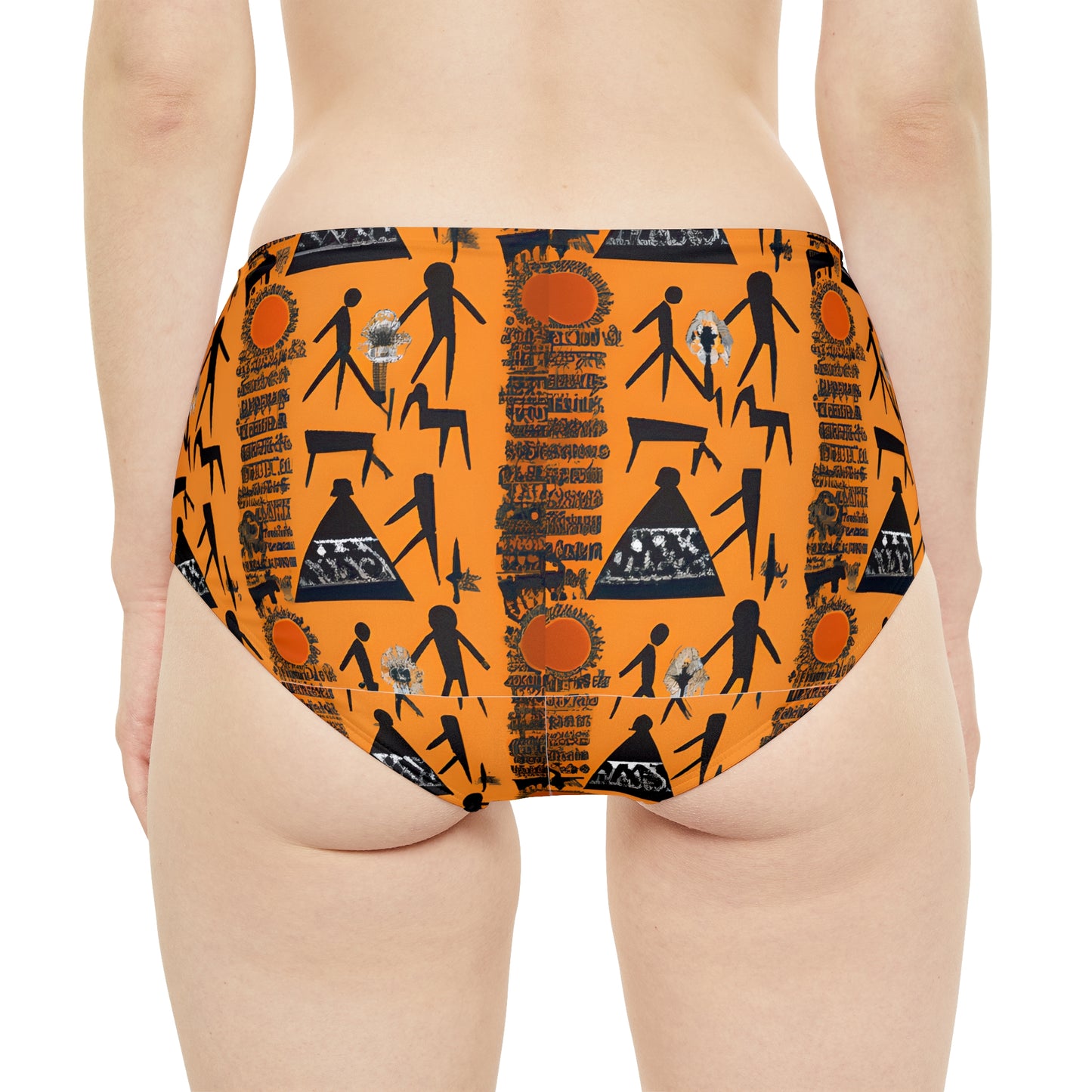 High-Waist Hipster Bikini Bottom (AOP)