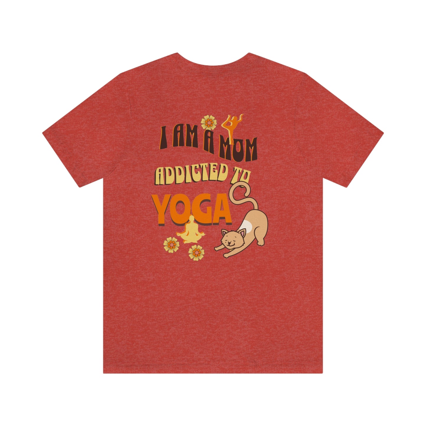 Unisex Jersey Short Sleeve Tee for a yoga loving mom, grandma, daughter, dad, granddad or son,