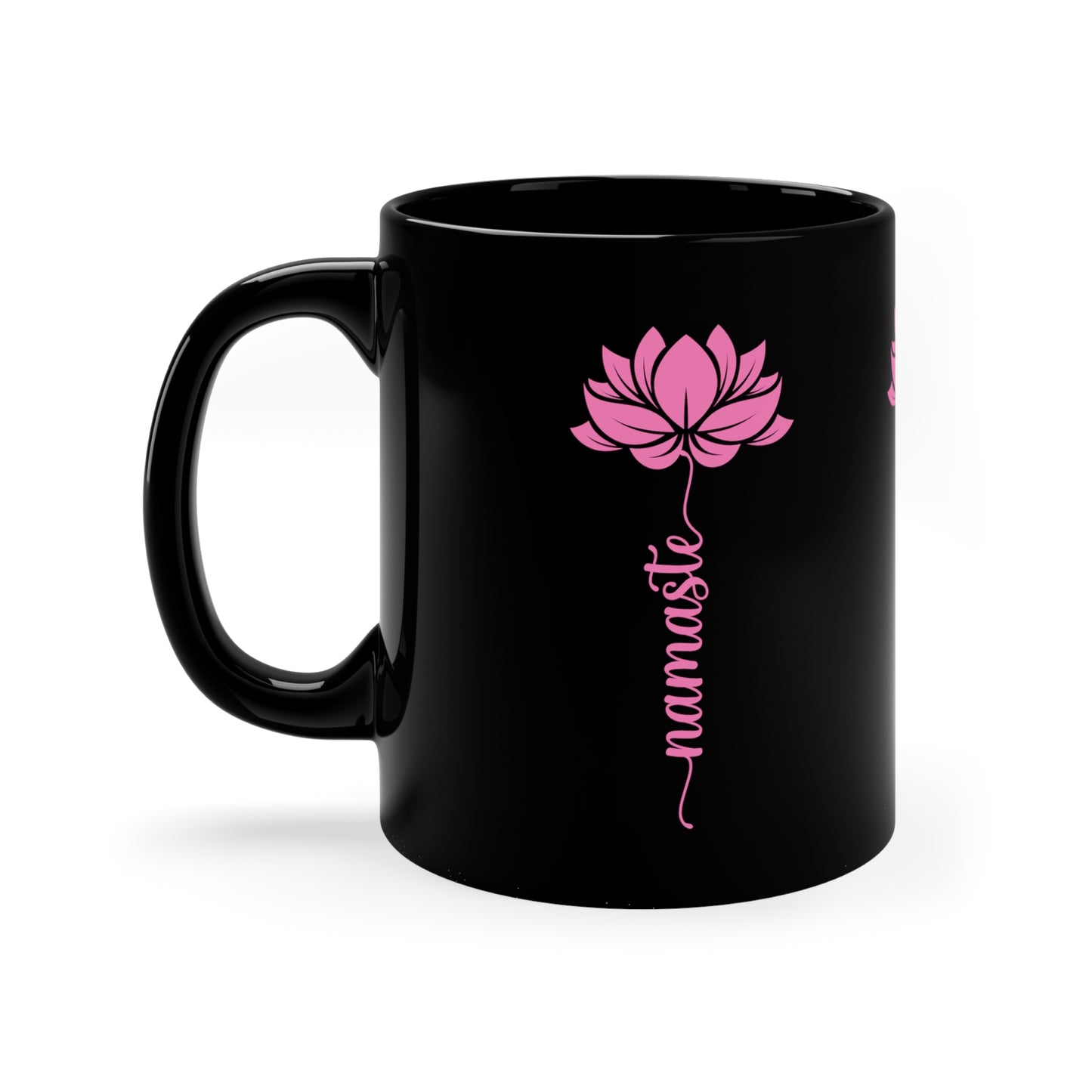 11oz Black Mug for Yoga lover: mom, grandma, daughter, dad, granddad, son, grandson / daughter.