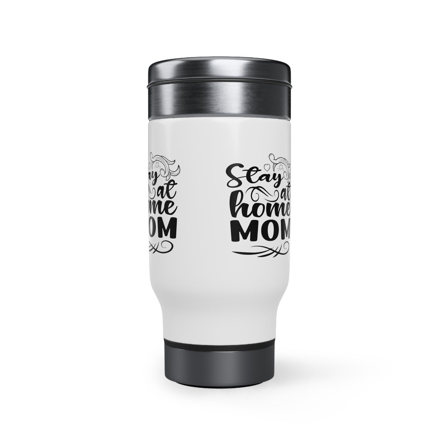 Stainless Steel Travel Mug with Handle, 14oz