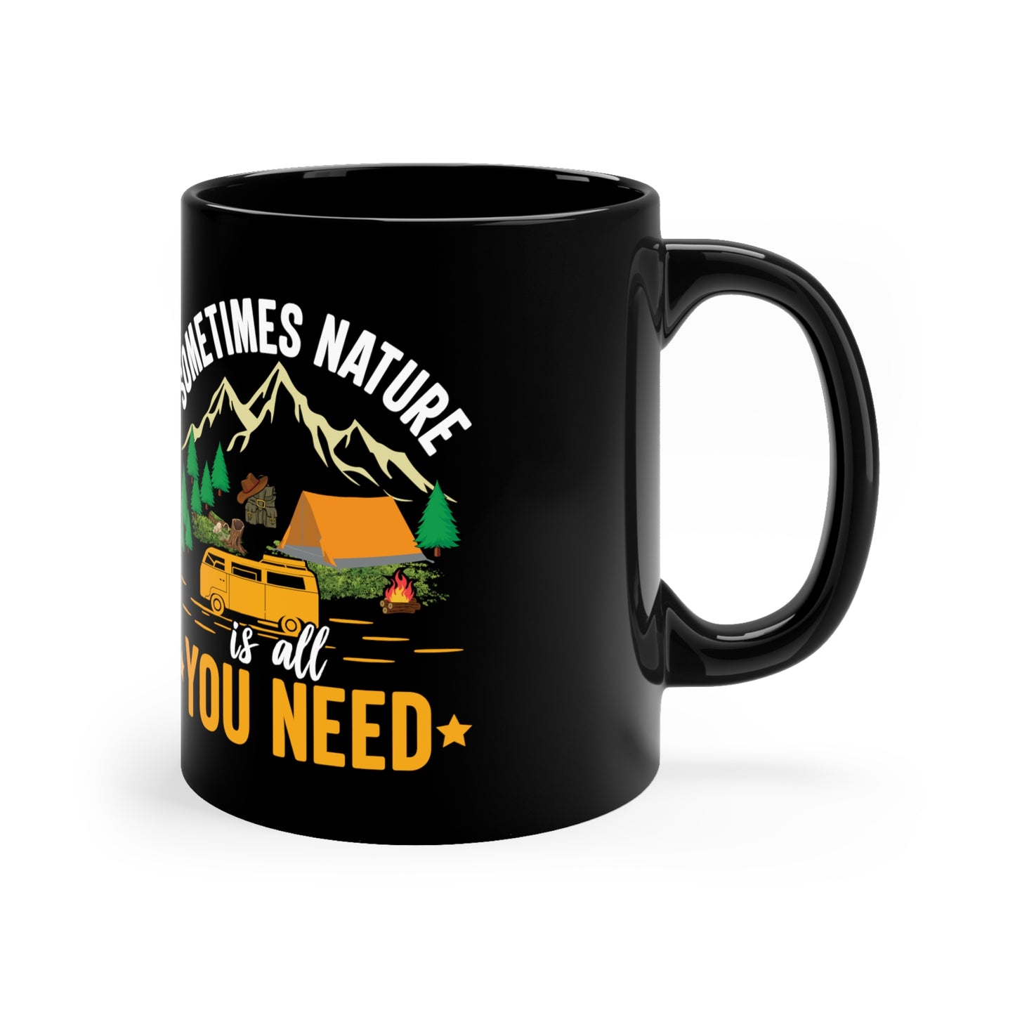 11oz Black Mug