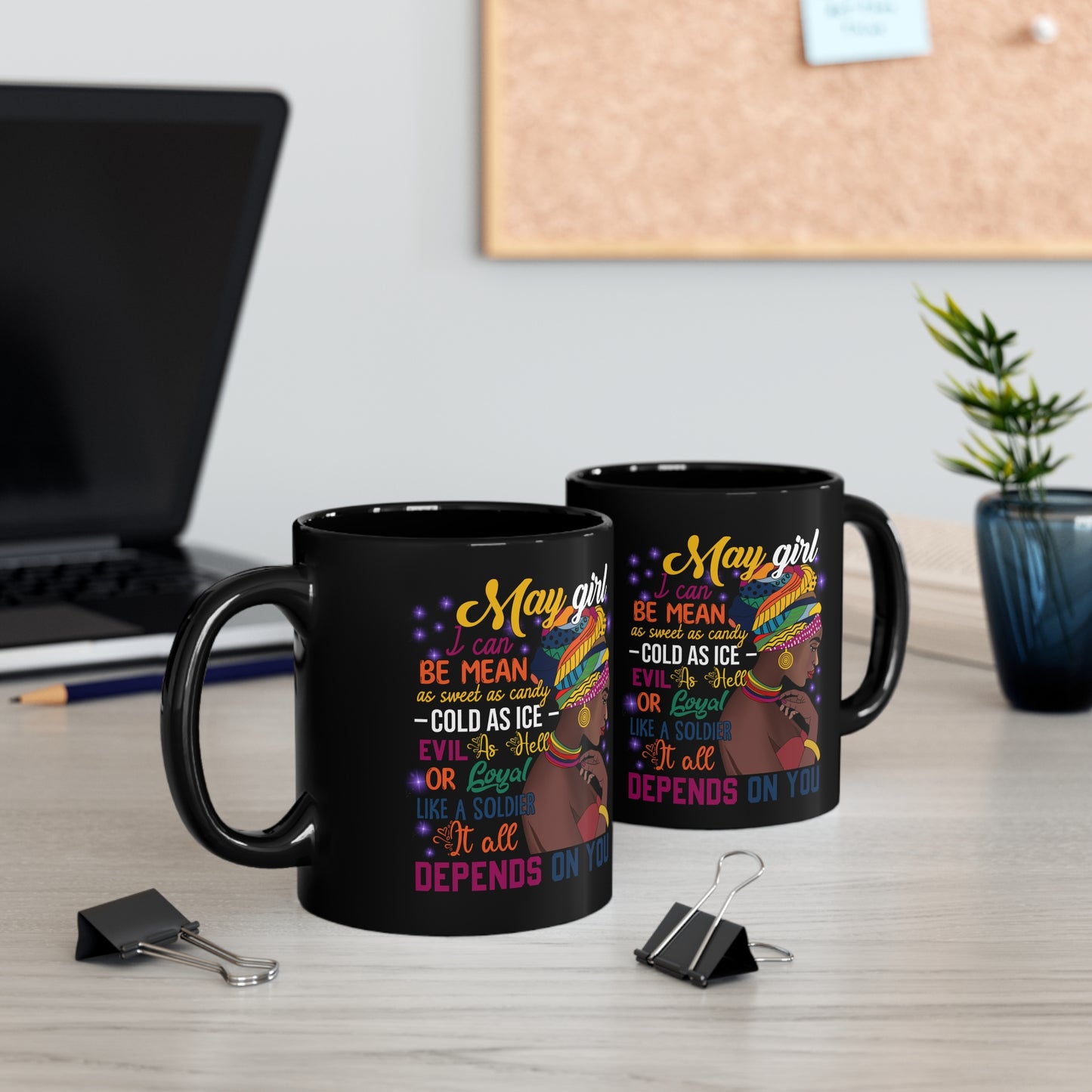 11oz Black Mug