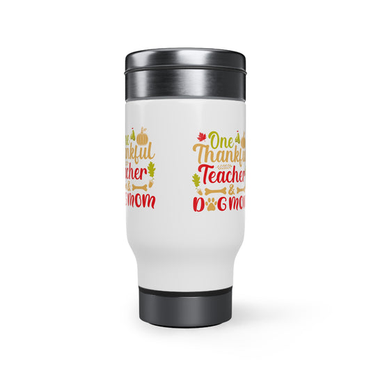 Stainless Steel Travel Mug with Handle, 14oz