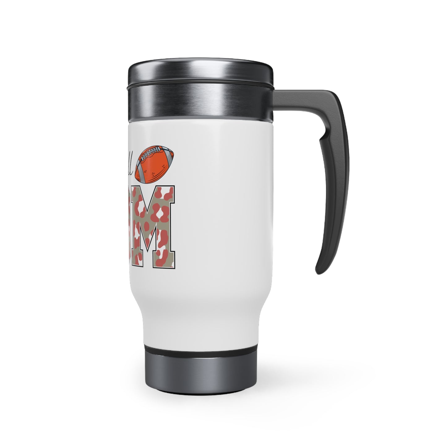 Stainless Steel Travel Mug with Handle, 14oz