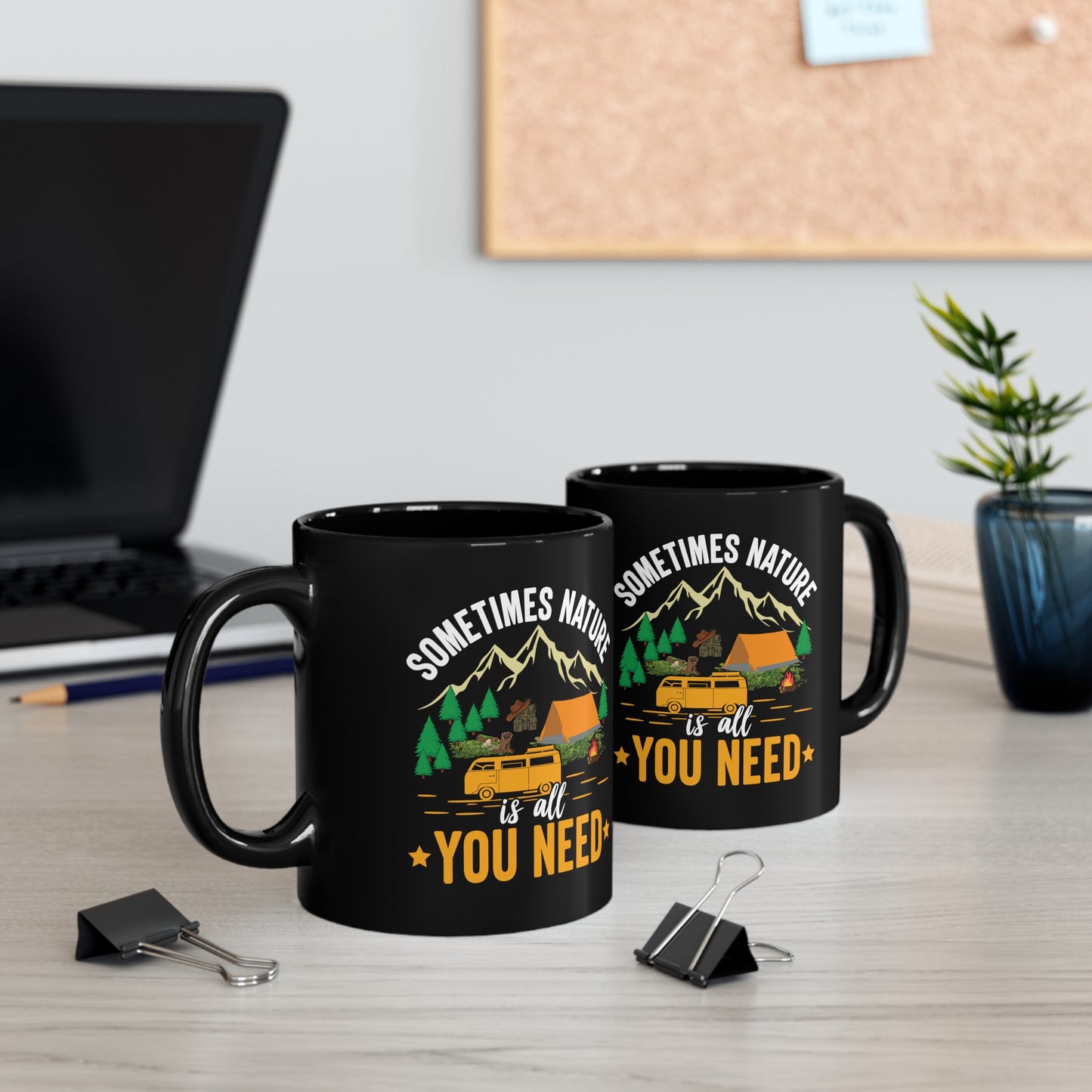 11oz Black Mug