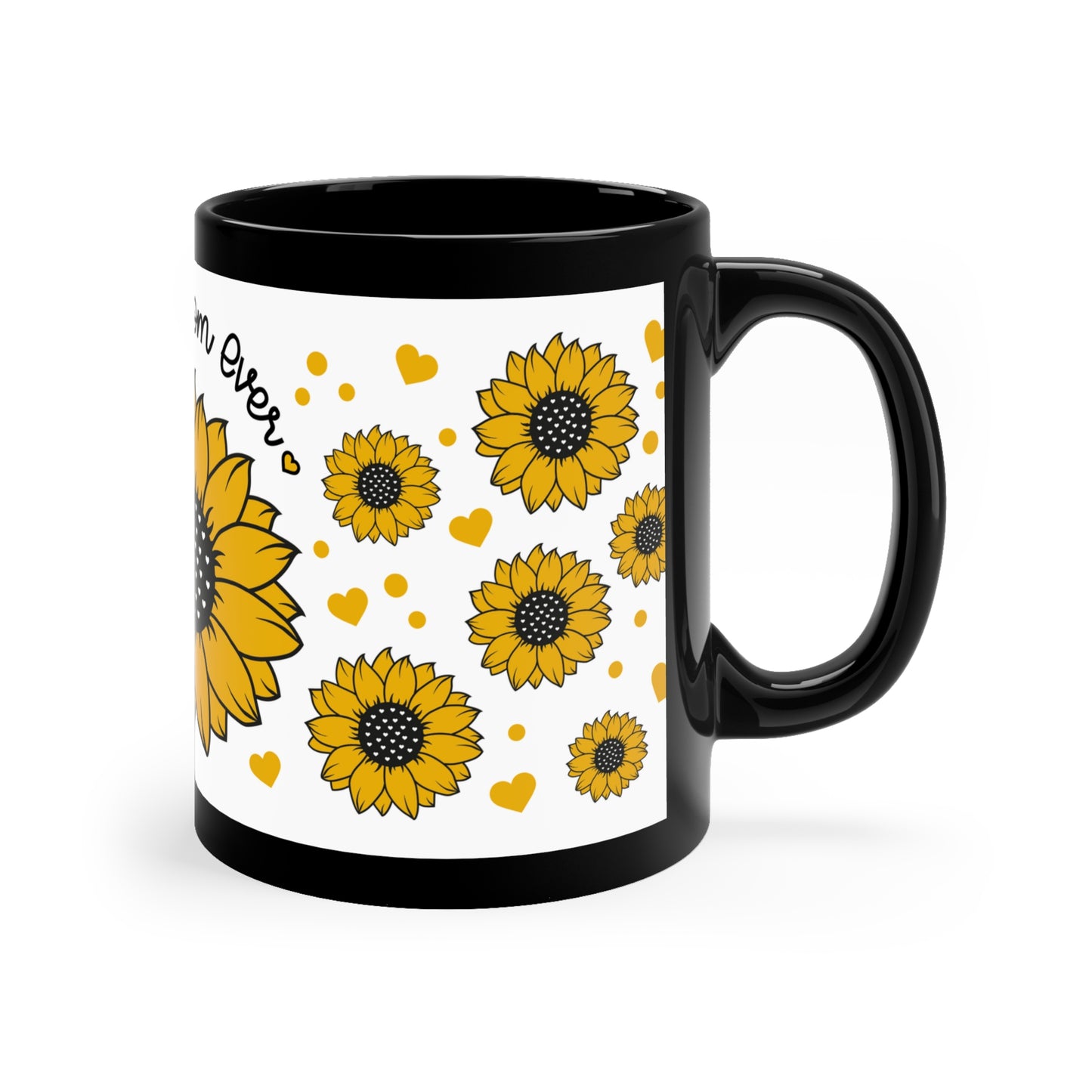 "Best Mom Ever" 11oz Black Mug for: mom, grandma, Godmother, Mother in law, Step-mother, Wife - mother, Girlfriend mother.