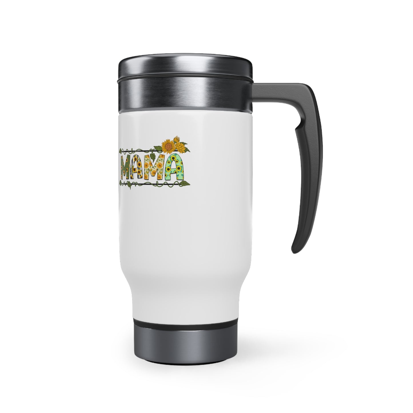 Stainless Steel Travel Mug with Handle, 14oz