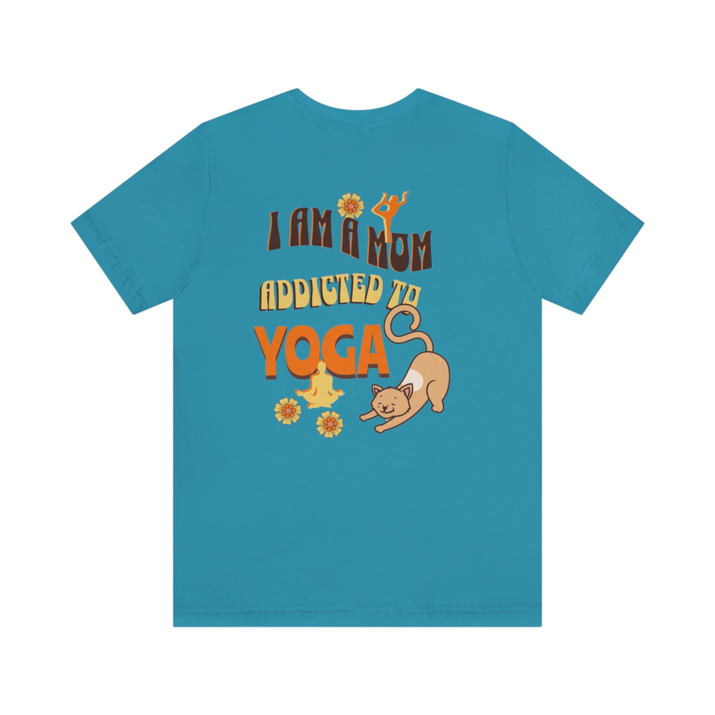 Unisex Jersey Short Sleeve Tee for a yoga loving mom, grandma, daughter, dad, granddad or son,