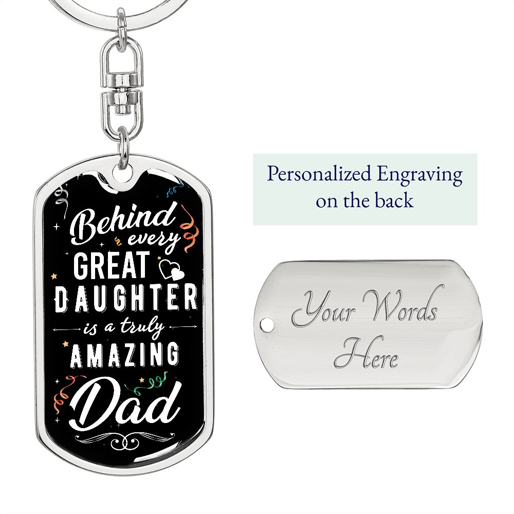 To Dad: I am a great daughter, because I have you behind me.